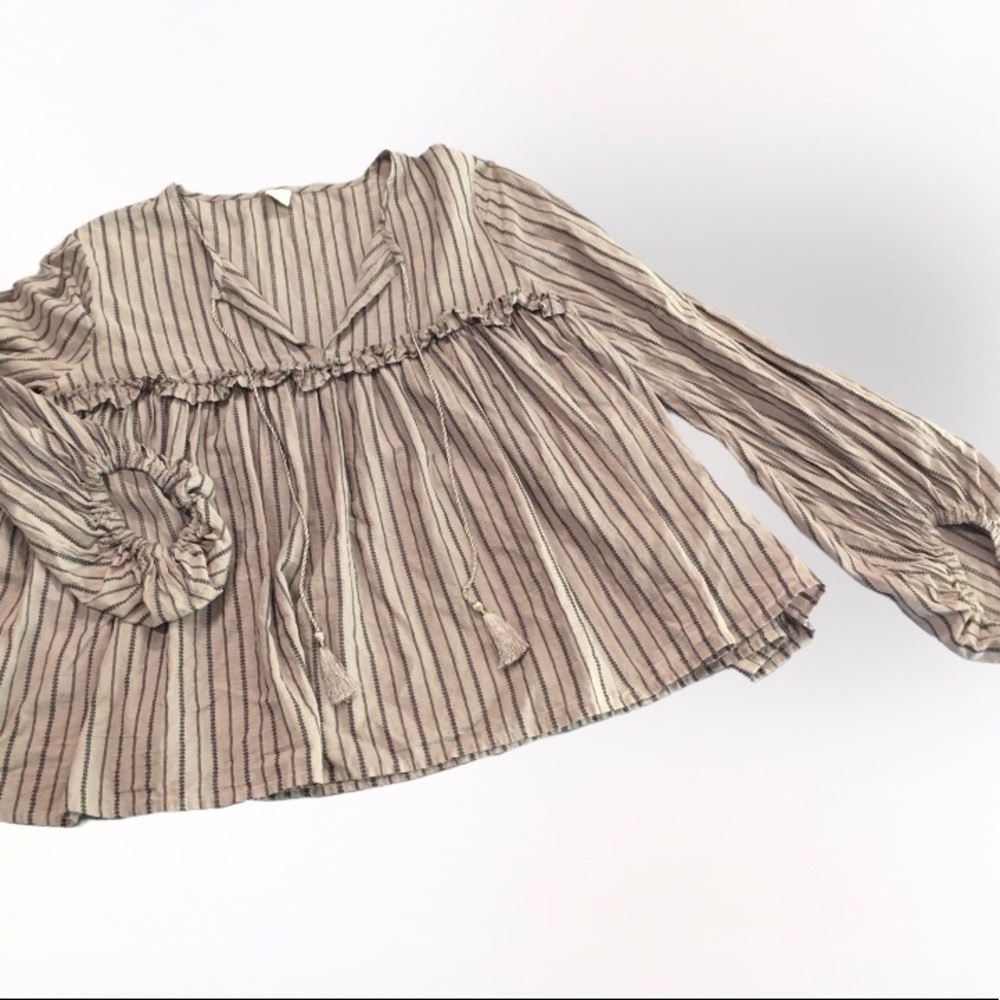 Wild Pearl Stripe Top